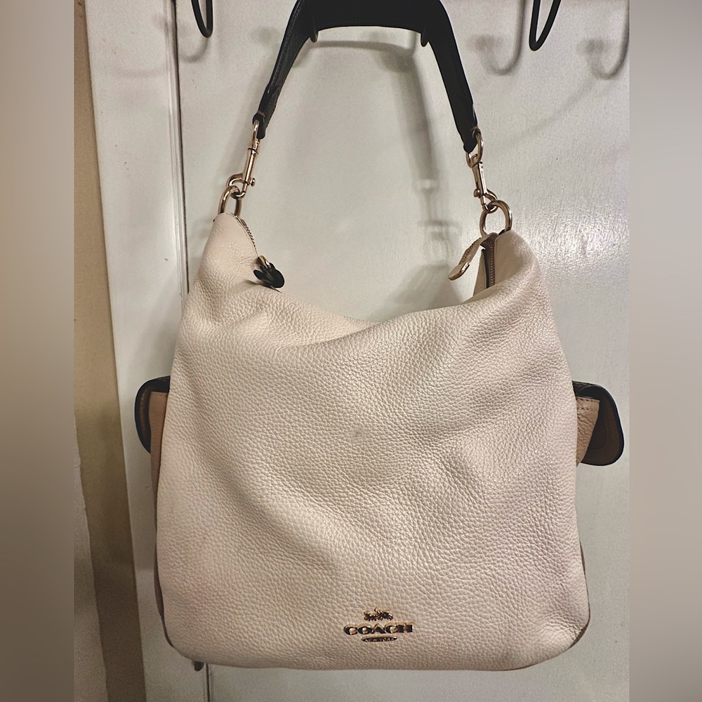 Coach color block shoulder bag. In good condition. Gently used.